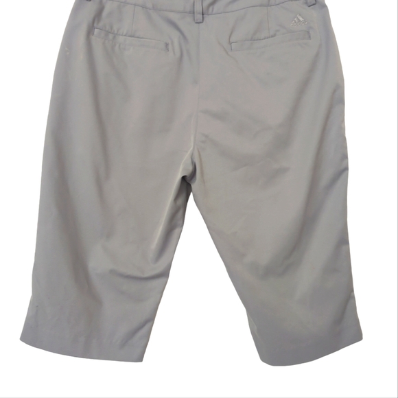 Adidas Women's Size 8 Athletic Shorts Clima Cool Bermuda Stretch Gray Golf-537 - Picture 3 of 8